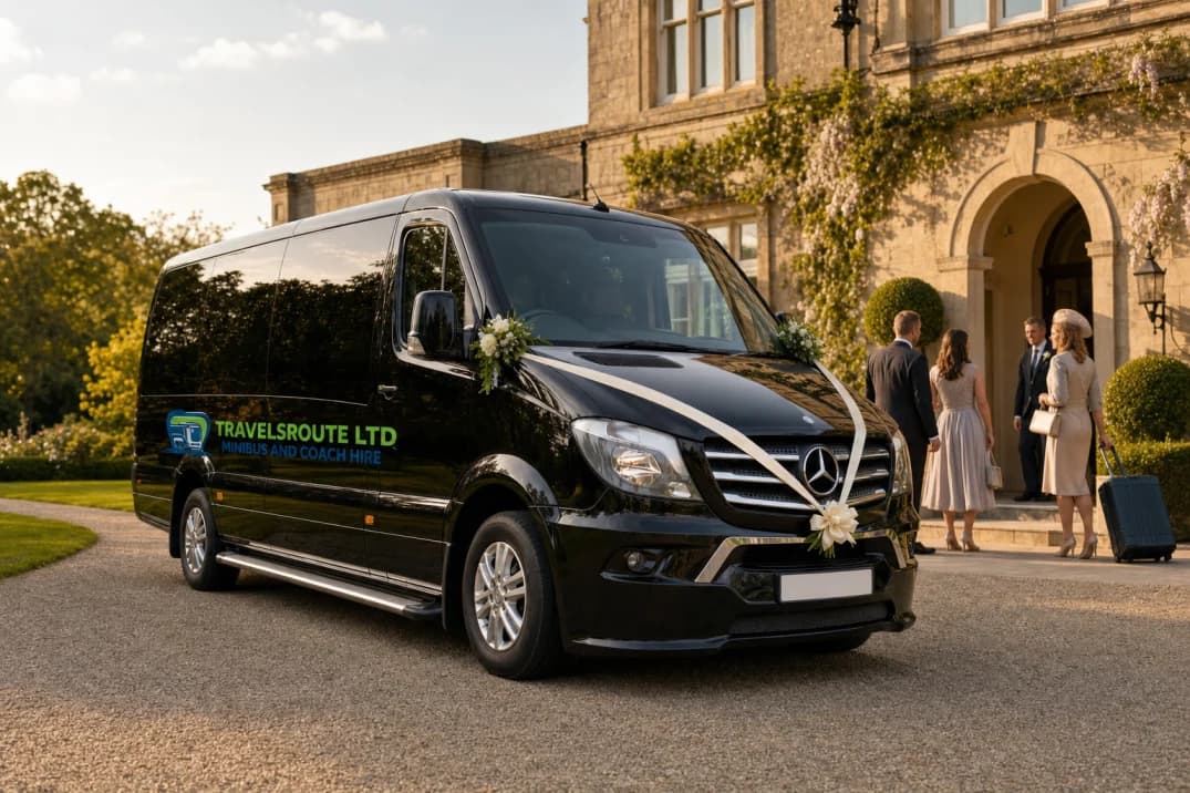 Wedding guest minibus and coach transport